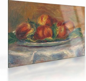 Obraz na szkle - Auguste Renoir, Peaches on a  Plate, reprodukcje (70x50 cm)