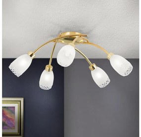 Orion - Przysufitowy żyrandol CARLA 5xG9/28W/230V złoty