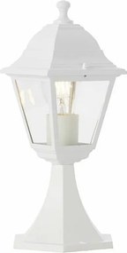 Lampa zewnętrzna NISSIE biały metal/szkło IP44 E27 60W klasyczna 36x14,8x17 cm bez żarówki