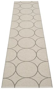 Ciemnoszary chodnik odpowiedni na zewnątrz 70x300 cm Boo Charcoal Linen – Pappelina