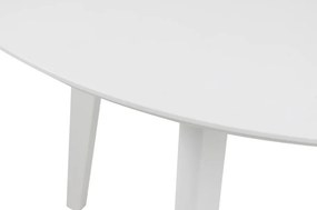 Okrągły nierozkładany stół Roxby Actona 105 cm, kolor biały