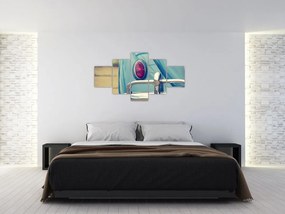 Obraz turkusowego weterana (125x70 cm)