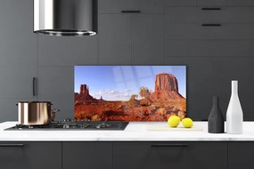 Szkło do Kuchni na Ścianę Piaszczyste Wydmy Pustyni