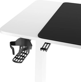 Biurko gamingowe z regulacją wysokości Diablo X-Tensio 110 cm, kolor biały
