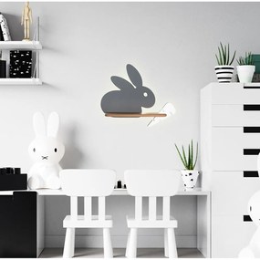 Szara lampa dziecięca Rabbit – Candellux Lighting