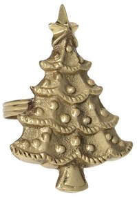 Obrączka na serwetkę Christmas Tree gold