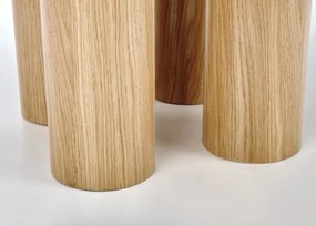Okrągły stół do jadalni Casey 120 cm, okleina naturalna dąb
