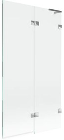 Mexen Lunar L parawan nawannowy 2-skrzydłowy prawy 100 x 150 cm, transparent, chrom - 897L-100-100-01-00-P