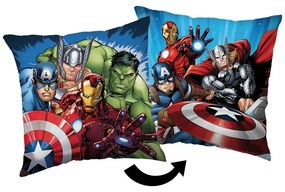 Polarowa poduszka dziecięca 40x40 cm Avengers "Heroes" – Jerry Fabrics