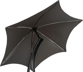 Leżak Ogrodowy z Parasolem CARPA Szary