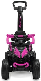Baby Mix Odpychacz dla dzieci z prowadnicą Mega Prime EVA, różowy