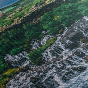Obraz wodospadów w przyrodzie (125x70 cm)