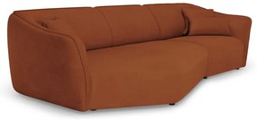 Ceglasty narożnik z materiału bouclé Tokyo – Cosmopolitan Design
