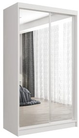 Szafa przesuwna - Debra 120 cm, biały mat