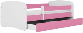 Łóżko dla dziewczynki z szufladą Rostok 2X 80x160 - różowe