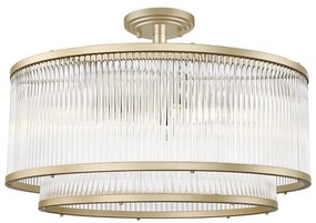 Zuma Line 003064-024606 - Przysufitowy żyrandol SERGIO 6xE14/60W/230V mosiądz