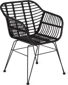 Krzesło rattanowe Richly – eleganckie, ergonomiczne i odporne na warunki atmosferyczne, idealne do wnętrz