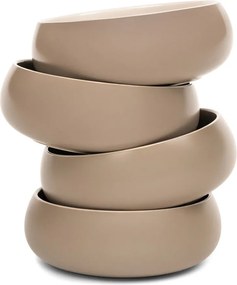 Beżowe kamionkowe miski na zupę/na ramen zestaw 4 szt. 1 l Terra Vira – Bonami Selection