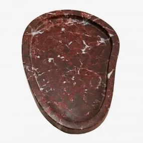 Taca Dekoracyjna Z Marmuru Orivando Marmur W Kolorze Wina Czerwonego & ↔︎ 20 Cm - Sklum