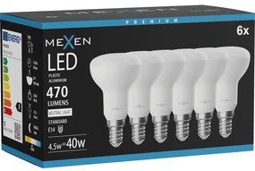 Mexen Nova 6x żarówka LED E14, R50, 4,5W, Neutralna - 4000K, 470 lm - L103-E14-0540-01x06