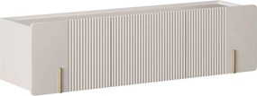 Szafka RTV Malmi 150 cm wisząca - kaszmir / złoty