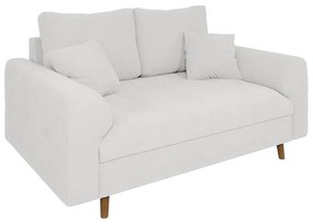 Biała sofa z materiału bouclé 150 cm Ariella – Ropez