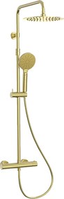 Luisa kolumna prysznicowa termostatem szczotkowane złoto