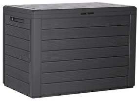Skrzynia ogrodowa Woodebox 190 l antracytowa PROSPERPLAST
