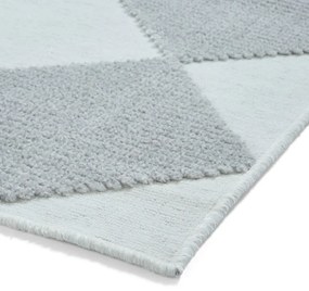 Biało-jasnoszary dywan odpowiedni do prania 200x290 cm Lyna Cream&amp;Grey – Think Rugs