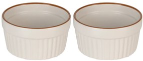Kokilki do zapiekania, porcelanowe, 2 sztuki, 200 ml, Ø 10 cm