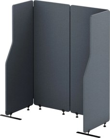 Parawan akustyczny Sadie, kolor Carbon Fog, rozmiar 240/145 cm