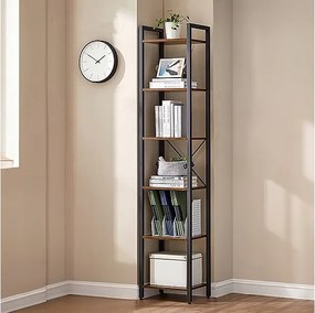 Biurowy regał na książki biblioteczka wysoki loft industrial słupek vintage