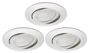 Briloner 8309-039 - ZESTAW 3x LED Ściemnialne oświetlenie łazienkowe LED/5W/230V IP23