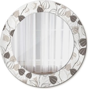 Lustro dekoracyjne okrągłe Abstrakcyjny kwiatowy