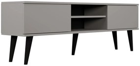 Szara szafka RTV na nóżkach - Dubby 5X 160 cm