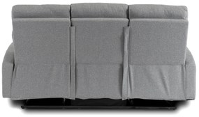 Sofa Rozkładana Trzyosobowa ALAN 3 Szara Nowoczesna do Salonu