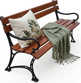 Żeliwna drewniana ławka ogrodowa 150cm H0-B75