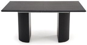 BOLERO stół rozkładany 160-250x90x78 cm czarny, 6-10 osobowy