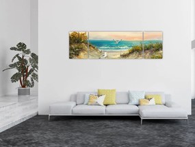 Obraz - Piaszczysta plaża (170x50 cm)