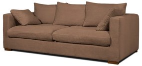 Jasnobrązowa sztruksowa sofa 220 cm Comfy – Scandic