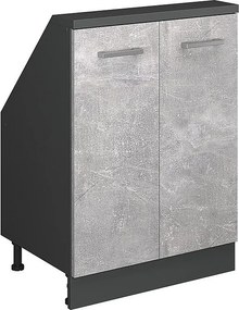 Szafka kuchenna na dach skośny beton 60x46x81.6 r-line