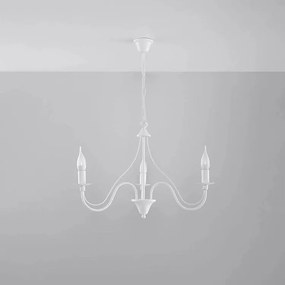 Żyrandol MINERWA 3 biały