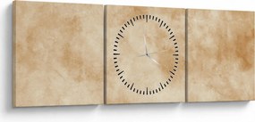 Obraz - Stary papier pergaminowy (z zegarem) (90x30 cm)