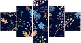 Obraz - Jesienne kwiaty (125x70 cm)