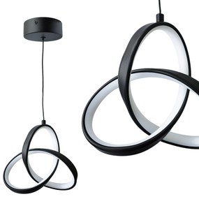 LAMPA SUFITOWA WISZĄCA LED APP1784-CP CZARNA