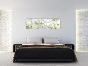 Obraz z kwiatami (170x50 cm)