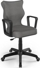 Ergonomiczne krzesło do biurka Norm Black rozmiar 6 (159-188 cm)