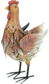 Metalowa dekoracja ogrodowa Hen, 23 x 13 x 33 cm