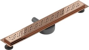 Mexen Flat 360° M12 odpływ liniowy obrotowy 50 cm, różowe złoto - 1621050-40