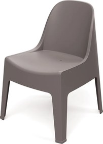 Plastikowe krzesło do ogrodu Milane, bez podłokietników